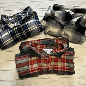 Old Navy Flannel Lot of 3